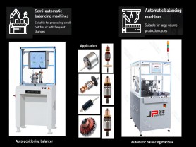 Automatic and semi-automatic balancing machines for armatures