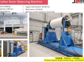 JP 50000kg Universal Balancing Machine in Mining Industry in Australia