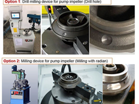 De-Weighting of Pump Impeller Balancing Machine