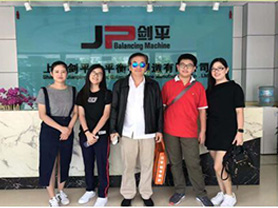 Indonesia Customers Visited JP Balncing Machine Company